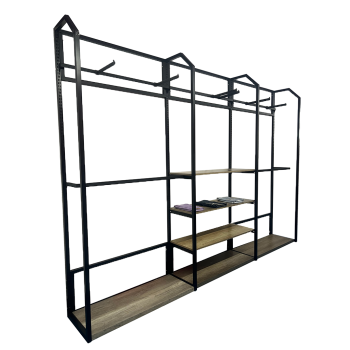 Επιτοίχια ραφιέρα 3 115x43x240 εκ.